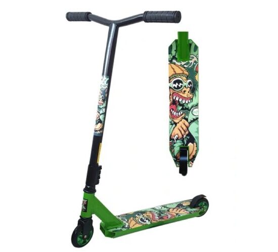 Triukinis paspirtukas STUNT SU LED RATUKAIS Graffiti monster